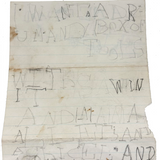 I Want a Drumond Box of Tools And And And, Delightful Antique Letter to Santa from a Young Richie