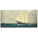 SOLD Captain John J. Ivory Large c. 1930s Folk Art Painting of the Governor Rabie 