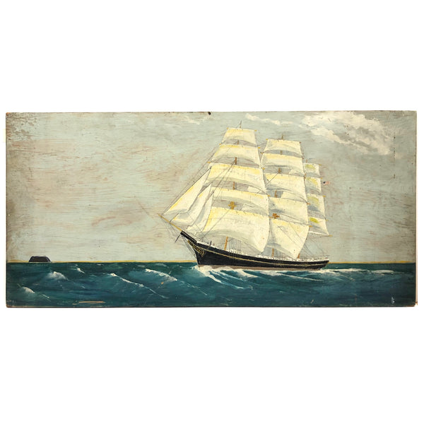 SOLD Captain John J. Ivory Large c. 1930s Folk Art Painting of the Governor Rabie 