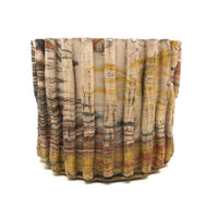 Funky, Folky 1970s Swirl Clay Planter