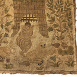 Daniel in the Lion's Den, Fine Antique European Embroidery, 17th-18th c.