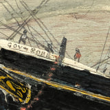 SOLD Captain John J. Ivory Large c. 1930s Folk Art Painting of the Governor Rabie 