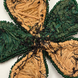 C. Early 20th Century Wabanaki Sweet Grass and Dyed Splint Sewing Basket with Unusually Dominant Braiding