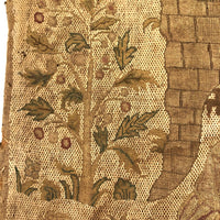 Daniel in the Lion's Den, Fine Antique European Embroidery, 17th-18th c.