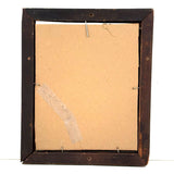 Exuberant Flowers, Radiating Hearts, Late 19th Century Pennsylvania Folk Art Crayon Drawing in Period Frame, As Found