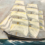 SOLD Captain John J. Ivory Large c. 1930s Folk Art Painting of the Governor Rabie 