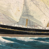 SOLD Captain John J. Ivory Large c. 1930s Folk Art Painting of the Governor Rabie 