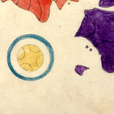 Abstractions: Gorgeous Unannotated Antique Japanese Watercolor Map with Symbols