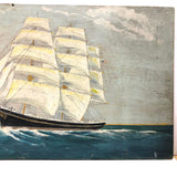 SOLD Captain John J. Ivory Large c. 1930s Folk Art Painting of the Governor Rabie 