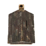 Antique Cast Iron Log Cabin Still Bank in Original Paint