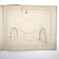 Geometric Perspective Drawings: Beautiful Mid 19th Century Notebook, 20 p, Full, Plus Extra
