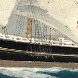 SOLD Captain John J. Ivory Large c. 1930s Folk Art Painting of the Governor Rabie 