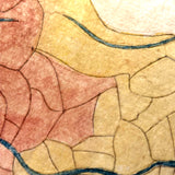 Abstractions: Gorgeous Unannotated Antique Japanese Watercolor Map with Symbols