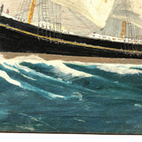 SOLD Captain John J. Ivory Large c. 1930s Folk Art Painting of the Governor Rabie 