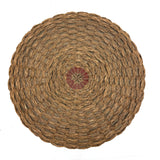 C. Early 20th Century Wabanaki Sweet Grass and Dyed Splint Sewing Basket with Unusually Dominant Braiding