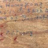 SOLD Captain John J. Ivory Large c. 1930s Folk Art Painting of the Governor Rabie 