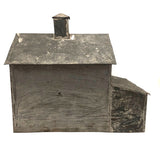 Old Scratch Made Folk Art Tin Barn with Slatted Animal Pen