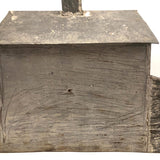 Old Scratch Made Folk Art Tin Barn with Slatted Animal Pen