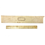 Antique Sailor Made Scrimshawed Ruler and Presumed Busk Fragment