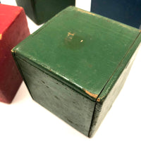Nice Old Painted Wood Rattle Blocks - Five Blocks, Five Different Rattles