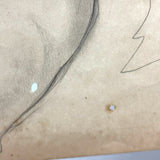 SOLD William L'Engle (1884-1957) Large Graphite Sketch of Martha Graham Dancer, c. 1930