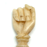 19th Century Sailor Made Carved Hand Finial (Likely for Wax Seal Stamp)