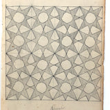 Sixteen Stars, Graphite on Laid, Drawn by Burt Gemberling, 1880, Aged 12, Snyder County, PA