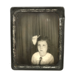 Young Girl with Big Bow, Vintage Photomatic