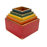 Ever Satisfying and Useful Nesting and Stacking Cubes, c. 1930s-40s, Set of Five