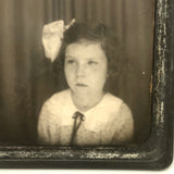 Young Girl with Big Bow, Vintage Photomatic