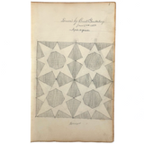 Four Stars, Graphite on Laid, Drawn by Burt Gemberling, 1880, Aged 12, Snyder County, PA