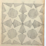 Four Stars, Graphite on Laid, Drawn by Burt Gemberling, 1880, Aged 12, Snyder County, PA