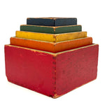 Ever Satisfying and Useful Nesting and Stacking Cubes, c. 1930s-40s, Set of Five