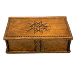 Lovely, Excellent Condition  19th Century Spruce Gum Box with Center Star and Sweet Details