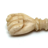 19th Century Sailor Made Carved Hand Finial (Likely for Wax Seal Stamp)