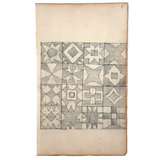 Sixteen Squares, Graphite on Laid, Drawn by Burt Gemberling, 1880, Aged 12, Snyder County County, PA