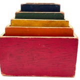 Ever Satisfying and Useful Nesting and Stacking Cubes, c. 1930s-40s, Set of Five