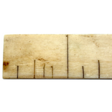 Antique Sailor Made Scrimshawed Ruler and Presumed Busk Fragment