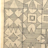 Sixteen Squares, Graphite on Laid, Drawn by Burt Gemberling, 1880, Aged 12, Snyder County County, PA
