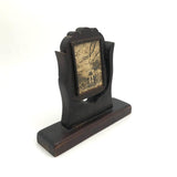 Sweet Old Folk Art Carved Small Standing Frame with Photo