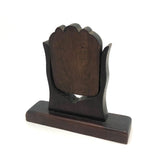 Sweet Old Folk Art Carved Small Standing Frame with Photo