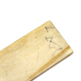 Antique Sailor Made Scrimshawed Ruler and Presumed Busk Fragment