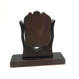 Sweet Old Folk Art Carved Small Standing Frame with Photo