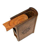 Lovely, Excellent Condition  19th Century Spruce Gum Box with Center Star and Sweet Details