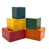 Ever Satisfying and Useful Nesting and Stacking Cubes, c. 1930s-40s, Set of Five