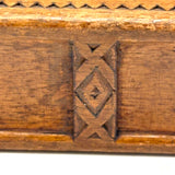 Lovely, Excellent Condition  19th Century Spruce Gum Box with Center Star and Sweet Details