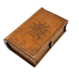 Lovely, Excellent Condition  19th Century Spruce Gum Box with Center Star and Sweet Details