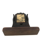 Sweet Old Folk Art Carved Small Standing Frame with Photo