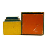 Ever Satisfying and Useful Nesting and Stacking Cubes, c. 1930s-40s, Set of Five