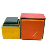Ever Satisfying and Useful Nesting and Stacking Cubes, c. 1930s-40s, Set of Five
